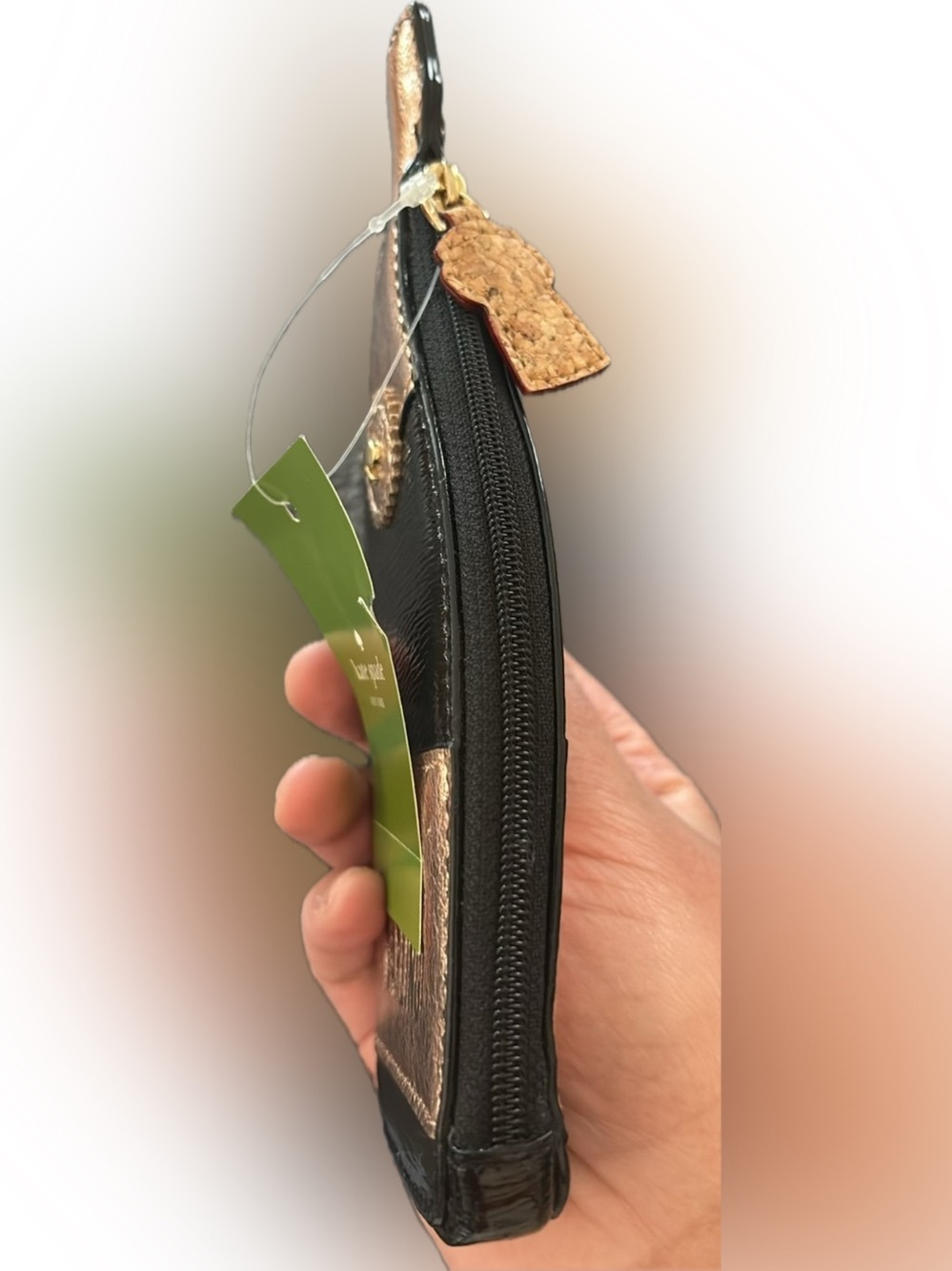 Kate Spade New York "Pop Fizz Clink" Champagne Bottle coin purse wristlet NWT - Picture 4 of 10